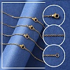 4Pcs 304 Stainless Steel Cable Chain Necklace Making STAS-FS0001-81G-2