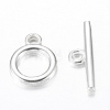 Alloy Toggle Clasps X-TIBE-EA774Y-S-NR-1