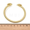 Brass Micro Pave Clear Cubic Zirconia Sunflower Open Cuff Bangles for Women CU-CBAE7DF-49G-5