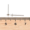Tarnish Resistant Original Color Stainless Steel Stud Earring Findings X-STAS-Q036-1-3