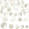 30Pcs 5 Styles 1-Hole Natural Shell Shank Buttons BUTT-CY0001-37-1