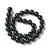 Natural Black Onyx Round Beads Strand G-L087-12mm-01-4