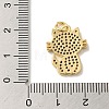 Rack Plating Brass Micro Pave Cubic Zirconia Pendants KK-C047-15G-3