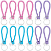 12Pcs 3 Colors PU Leather Knitting Keychains KEYC-CL0001-20B-1
