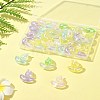 48Pcs 2 Styles UV Plating Transparent Acrylic Beads SACR-FS0001-36-9