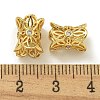 Rack Plating Brass Micro Pave Cubic Zirconia Beads KK-K386-05G-2