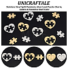 8 Sets 2 Colors Ion Plating(IP) 304 Stainless Steel Split Pendants STAS-UN0055-50-4