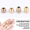 Unicraftale 4Pcs 2 Colors 2 Style Brass European Beads KK-UN0001-85-5