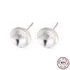 925 Sterling Silver Ear Stud Findings STER-K167-043E-S-1