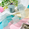 2Rolls Polyester Hot-fix Rhinestone Raw Edges Ribbon OCOR-TA0003-95A-5