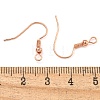 Brass Earring Hooks KK-Q362-RG-LF-3