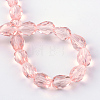 Transparent Glass Bead Strands X-GLAA-R024-6x8mm-08-3