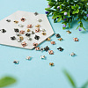Beadthoven 100Pcs 5 Color Stainless Steel Pendants STAS-BT0001-14-6