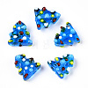 Christmas Theme Handmade Lampwork Bumpy Beads LAMP-G142-06D-1