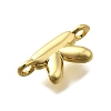 Brass Connector Charms KK-P295-01G-K-2