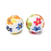 Food Grade Eco-Friendly Printed Silicone Beads SIL-A013-01A-23-1