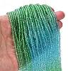 Transparent Painted Glass Beads Strands LS-DGLA-A034-T1mm-A17-2