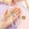 ABS Plastic Pearl Pendant Decorations HJEW-YW00458-3