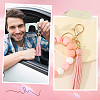 1Pc PU Leather Tassel Keychains KEYC-CL0001-51A-6