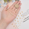 DIY Clear Cubic Zirconia Star Link Chain Bracelet Necklace Making Kit DIY-CA0005-49-3