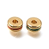 Brass Enamel Beads KK-G605-05G-2