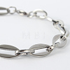 Tarnish Resistant 304 Stainless Steel Chain Bracelets BJEW-N240-10P-2