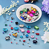 100Pcs Glass Sew on Rhinestones GLAA-TA0004-45-6