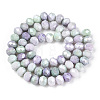 Faceted Electroplated Glass Beads Strands GLAA-C023-02B-A-2