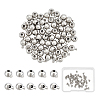 60Pcs Brass Crimp Beads FIND-UN0004-34B-1