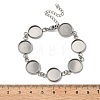 304 Stainless Steel Bracelet Making STAS-B126-03P-4