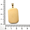 Tarot 304 Stainless Steel Enamel Pendants STAS-M119-09H-G-2