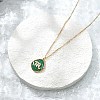 304 Stainless Steel Micro Pave Cubic Zirconia constellation Pendant Necklaces NJEW-R021-01G-06-2