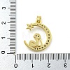Brass Micro Pave Clear Cubic Zirconia Pendant FIND-Z044-03A-3