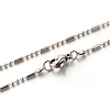 304 Stainless Steel Ball Chain Necklaces STAS-M174-046P-1