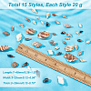   280g 14 styles Natural Mixed Shell Beads SSHEL-PH0001-26-2