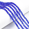 Electroplate Glass Beads Strands EGLA-A044-T3mm-B31-1