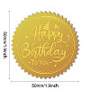 Self Adhesive Gold Foil Embossed Stickers DIY-WH0211-375-2