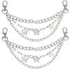 Alloy Shoe 3-Strand Curb Chain AJEW-WH0258-700-1