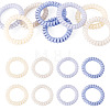 8Pcs 4 Colors Plastic Hair Accessories OHAR-TADJ0001-01-1