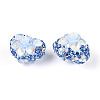Heart Shape Polymer Clay Pave Rhinestone Beads RB-T018-03F-2
