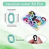 30Pcs Spray Painted Alloy Spring Gate Rings FIND-SP0001-15-2