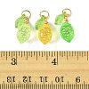 36Pcs 3 Colors Lemon Acrylic Pendants PALLOY-FS00059-02-5