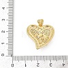 Brass Micro Pave Cubic Zirconia Pendants KK-D317-087G-3