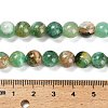 Natural Green Line Jasper  Beads Strands G-B128-A03-03-3