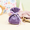 Velvet Jewelry Bags with Drawstring & Plastic Imitation Pearl TP-CJC0001-03H-5