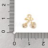 Brass Micro Pave Cubic Zirconia Pendants KK-R219-28G-02-3