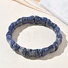 Bamboo Natural Sodalite Beads Stretch Bracelets for Women Men BJEW-K304-01E-2