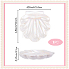 Shell Shaped Porcelain Jewelry Storage Display Trays for Rings AJEW-SP0006-06B-01-2