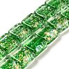 Handmade Dichroic Foil Glass Beads Strands DICH-U001-07E-1