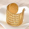 304 Stainless Steel Cuff Bangles for Women BJEW-Z096-06G-2